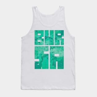 Bursa, Turkey City Map Typography - Watercolor Tank Top